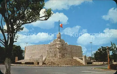 Merida Yucatan Monument Flagge Kat. Merida