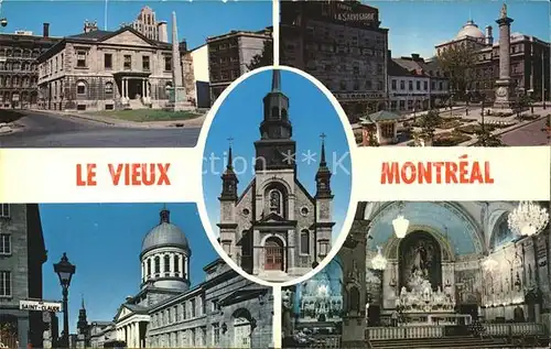 Montreal Quebec Nelson Monument Kathedrale Bon Secours  Kat. Montreal