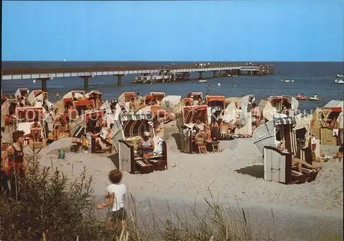 Dahme Ostseebad Bad Ferien vom Ich Strand Seebruecke Kat. Dahme