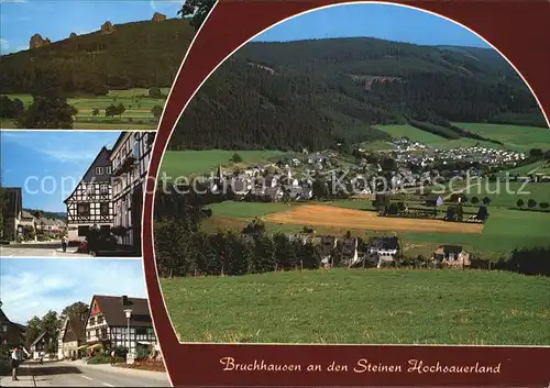 Bruchhausen Sauerland Panorama Ortsansichten Kat. Olsberg