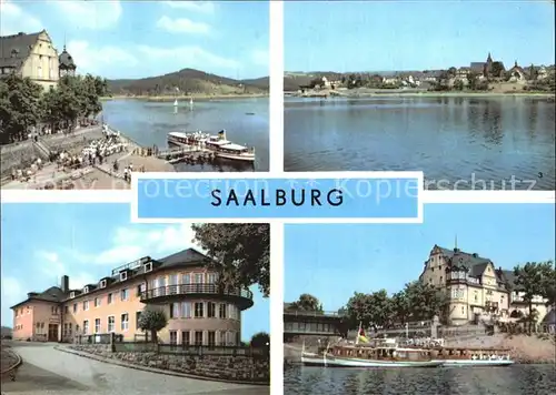 Saalburg Saale Dampferanlegestelle Staussee Talsperre Kat. Saalburg Ebersdorf