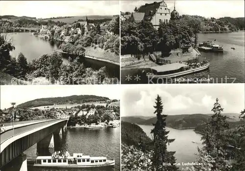 Saalburg Saale HO Hotel Luchsfelsen Schiff Kat. Saalburg Ebersdorf