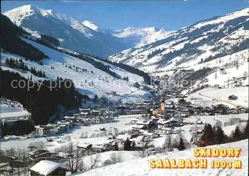 Saalbach Hinterglemm Zwoelferkogel Winterlandschaft Kat. Saalbach Hinterglemm