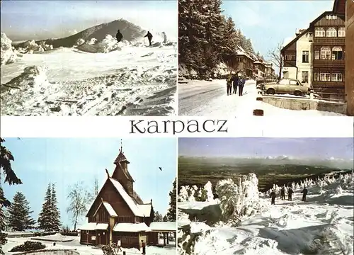 Karpacz Ortsansichten Winterlandschaft Kat. Polen