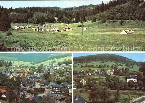 Manebach Campingplatz Panoramen Kat. Ilmenau