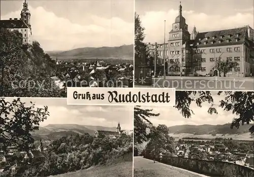 Rudolstadt Heidecksburg Schlossaufgang Stadtkirche Kat. Rudolstadt