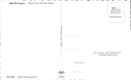 Bad Kissingen Motorboot  Kat. Bad Kissingen