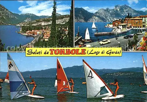 Torbole Lago di Garda fa hafen Surfen Kat. Italien