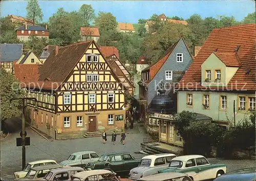 Hohnstein Saechsische Schweiz Marktplatz Kat. Hohnstein