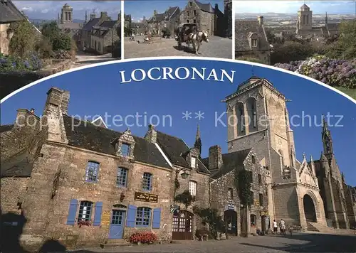 Locronan Old houses Church Saint Ronan Kat. Locronan