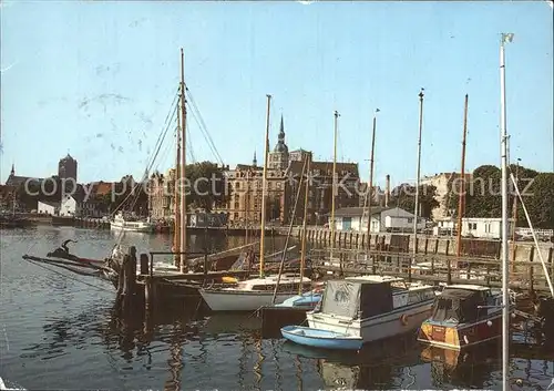 Stralsund Mecklenburg Vorpommern Hafenpartie Kat. Stralsund