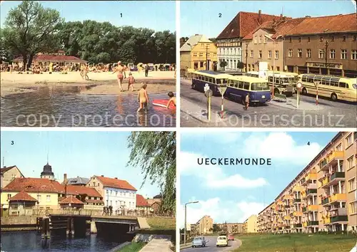 ueckermuende Haffbad Hafen Neubauten Kat. Ueckermuende