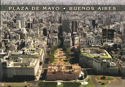 Buenos Aires Fliegeraufnahme Plaza de Mayo Kat. Buenos Aires