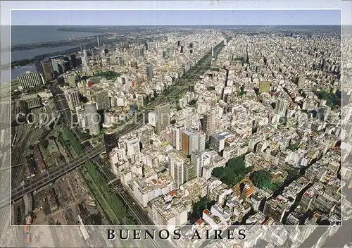 Buenos Aires Fliegeraufnahme Skyline Kat. Buenos Aires