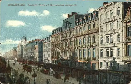 Bruxelles Bruessel Grand Hotel Boulevard Anspach Kat. 