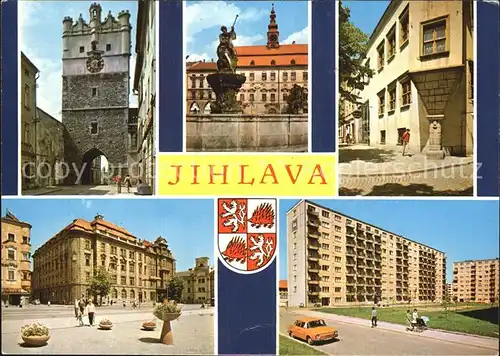 Jihlava Steintor Wohnbloecke Brunnen Kat. Jihlava