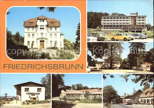 Friedrichsbrunn Harz Sanatorium Ferienheime Restaurant Zum Ramberg Kat. Friedrichsbrunn