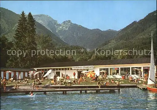 St Wolfgang Salzkammergut Strandbad Strandcafe  Kat. St. Wolfgang im Salzkammergut