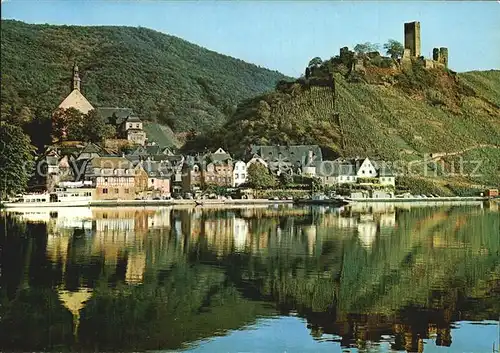 Beilstein Mosel Moselpartie mit Burg Metternich Kat. Beilstein