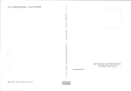 De Panne La Panne Strassenpartie Kat. 