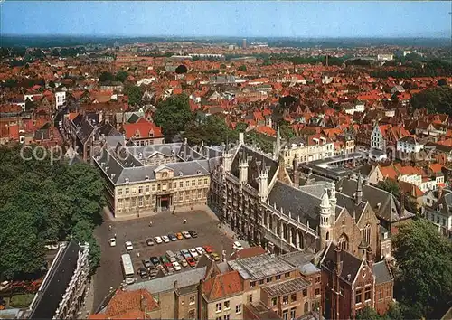 Brugge Blick vom Belfried auf Burgplein Kat. 