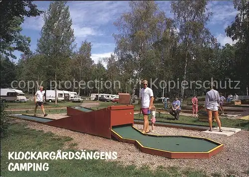 oedeshoeg Klockargardsaengens Camping Minigolf Kat. Schweden