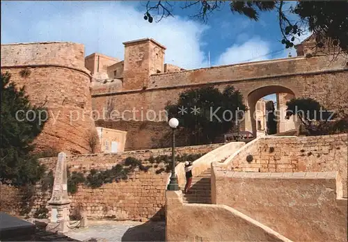 Gozo Malta Main Gate Citadel Kat. Malta