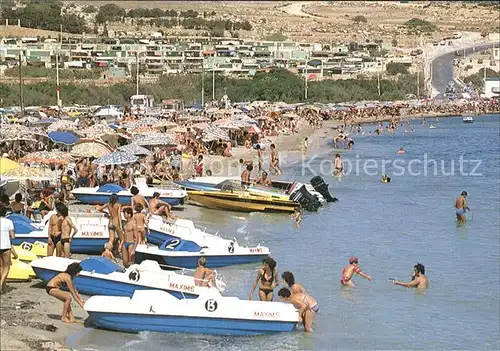 Malta Sandy Beach Mellieha Bay Kat. Malta