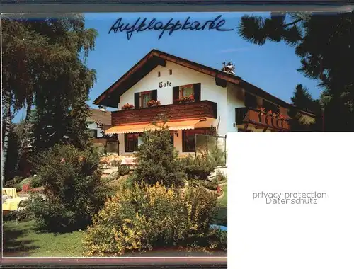 Oberammergau Hotel Cafe Wenger Gastraeume Terrasse Kat. Oberammergau