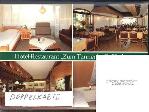 Vechta Hotel Restaurant Zum Tannenhof Gaestezimmer Gastraum Theke Kat. Vechta