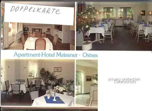 Gluecksburg Ostseebad Apartment Hotel Meissner Gaestezimmer Speisesaal Bar Kat. Gluecksburg (Ostsee)