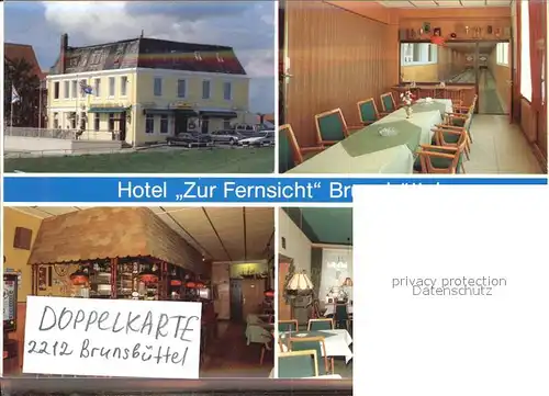 Brunsbuettel Hotel Zur Fernsicht Seglerhafen Kegelbahn Bar Gastraum Kat. Brunsbuettel