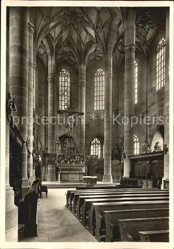 Schwaebisch Hall Stadtkirche Sankt Michael Chor Kat. Schwaebisch Hall