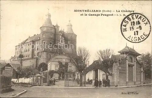 Montbeliard Chateau Garage Peugeot Schloss Kat. Montbeliard