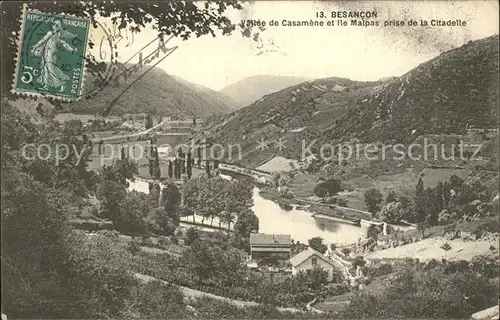 Casamene Panorama Vallee Ile Malpas prise de la Citadelle