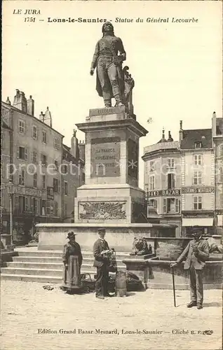 Lons le Saunier Jura Statue du General Lecourbe Monument Kat. Lons le Saunier