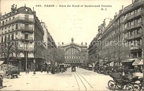 Paris Gare du Nord Boulevard Denain Kat. Paris