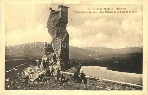 Belfort Alsace La Siege de Belfort pendant l occupation Kat. Belfort