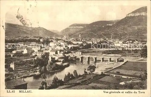 Millau Aveyron Vue generale et Vallee du Tarn Kat. Millau