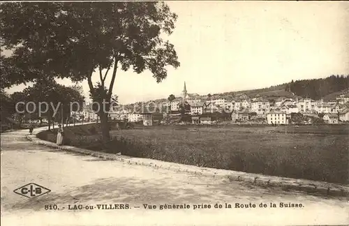 Lac ou Villers Vue generale prise de la Route de la Suisse