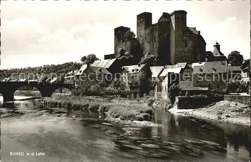 Runkel Lahn Teilansicht Burg Runkel Kat. Runkel