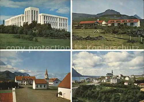 Schweden Reykholt former home of Snorri Sturluson Bifroest Hotel The Hvanneyri Agricultural College Borgarnes district trading centre