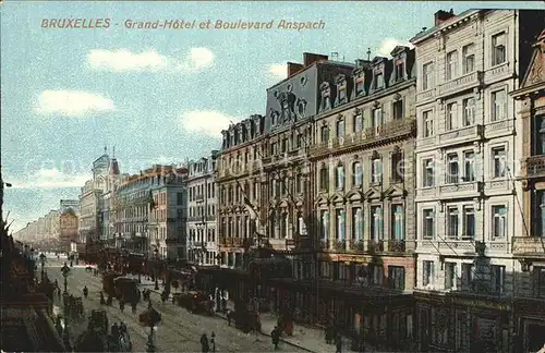 Bruxelles Bruessel Grand Hotel Boulevard Anspach Kat. 