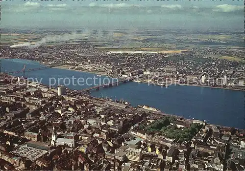 Aalborg mit Hafen Fliegeraufnahme Kat. Aalborg