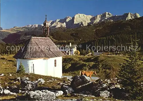 Reit Winkl Winklmoos Alm Kapelle Loferer Steinberge Kat. Reit im Winkl