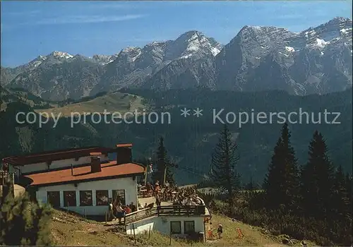 Reit Winkl Winklmoosalm Bergstation Duernbachhornbahn Loferer Steinberge Kat. Reit im Winkl