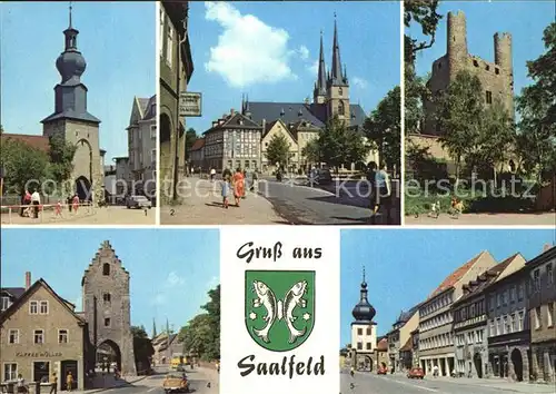 Saalfeld Saale Oberes Tor Hoher Schwarm Saaltor Blankenburger Strasse Kat. Saalfeld