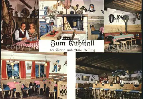 Reit Winkl Unterhaltungslokal Zum Kuhstall Gastraeume Bar Kat. Reit im Winkl