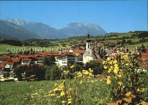 Reit Winkl mit Kaisergebirge Kat. Reit im Winkl