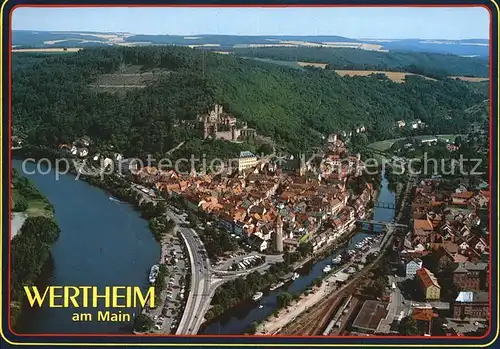 Wertheim Main Fliegeraufnahme Kat. Wertheim